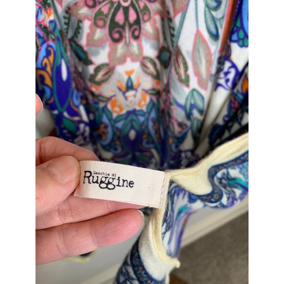 Boho Floral Open Front Kimono Shawl Duster OSFM - Picture 7 of 10